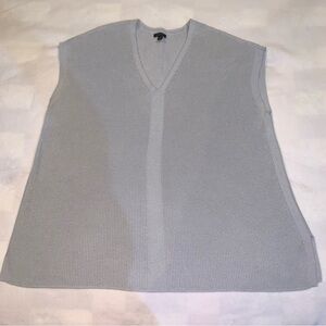J. Jill Wearever Sweater Vest Womens Marble Gray V Neck 2x Minimalist Capsule